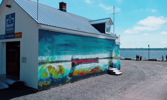 murale hangar de batiscan mrc des chenaux